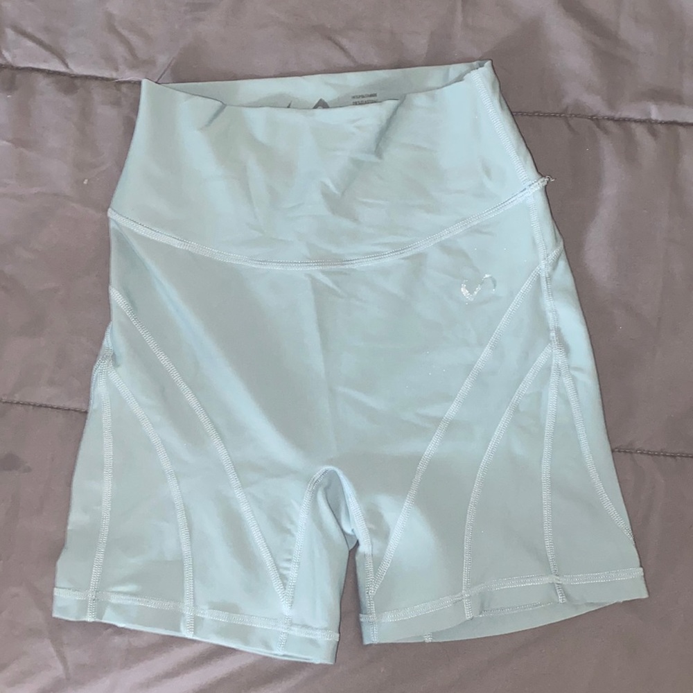 TLF sage green spandex shorts